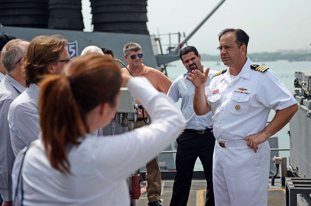 Capt. Tom Disy, commanding officer of the Ticonderogaclass PICRYL Public Domain Search