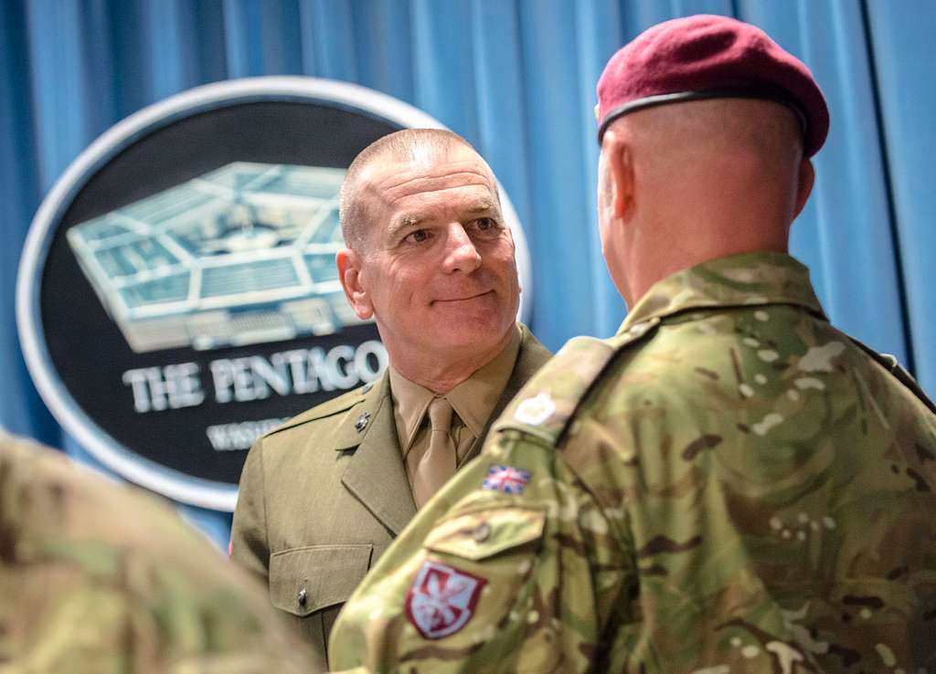 U.S. Marine Corps Sgt. Maj. Bryan B. Battaglia, Center, - NARA & DVIDS ...