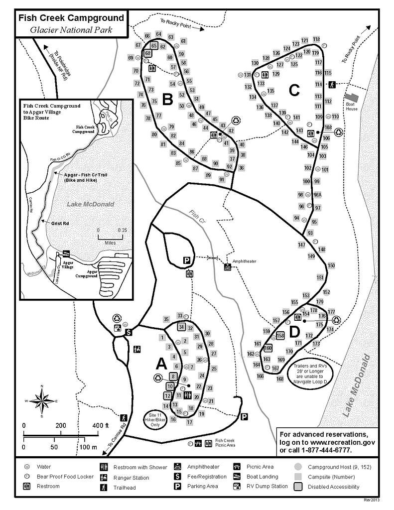 NPS glacier-fish-creek-campground-map - PICRYL Public Domain Search