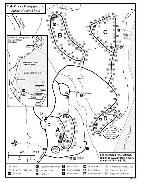 NPS glacier-fish-creek-campground-map - PICRYL Public Domain Search