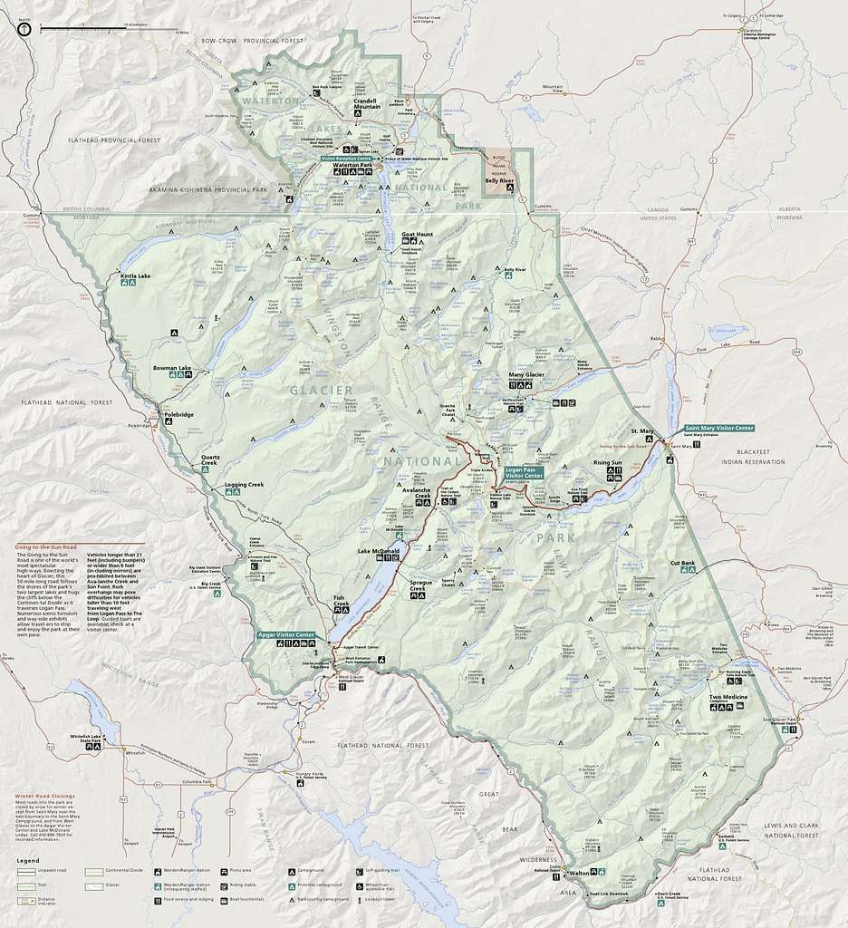 NPS glacier-map - Public domain geographic map - PICRYL - Public Domain ...