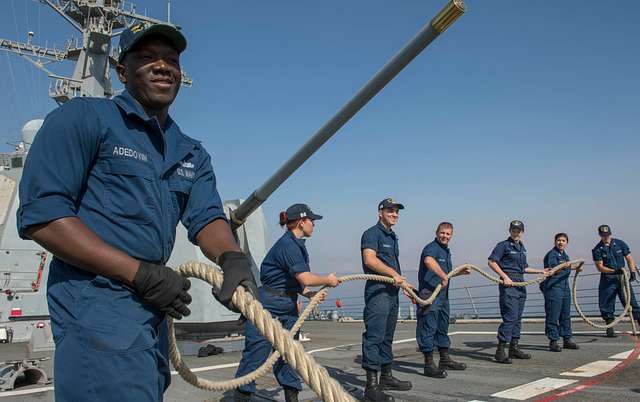 U.S. Navy Logistics Specialist 2nd Class Sikiru Adedoyin, - NARA ...