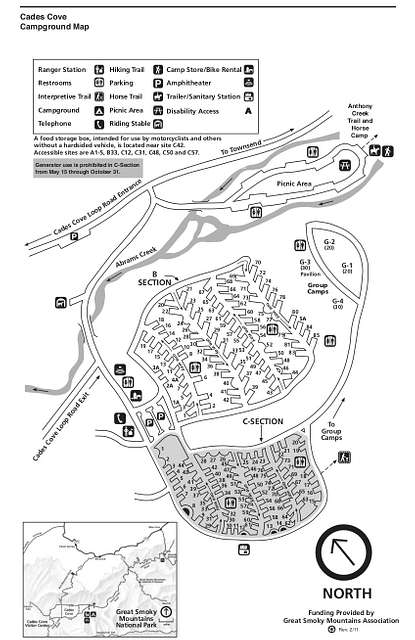 NPS great-smoky-mountains-cades-cove-campground-map - PICRYL Public ...