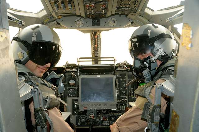 B1 Lancer flight crew from Dyess Air Force Base, Texas, - PICRYL Public ...