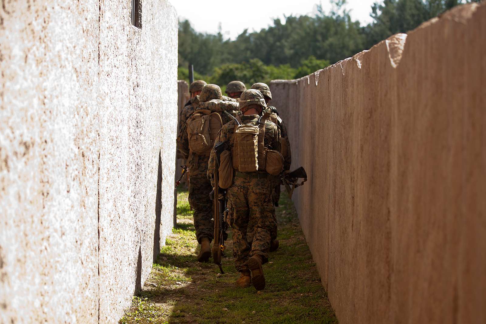 Marines With First Platoon Charlie Company 1st Battalion Nara