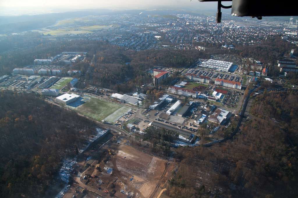 This Aerial View Of The Panzer Kaserne Shows In The - PICRYL - Public ...