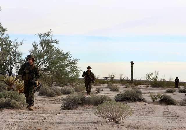 U.S. Marines with 3rd Platoon, Fox Company, 2nd Battalion, - PICRYL ...