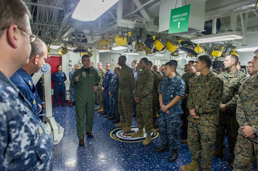 USS Bataan's Commanding Officer, Capt. George J. Vassilakis, - PICRYL ...