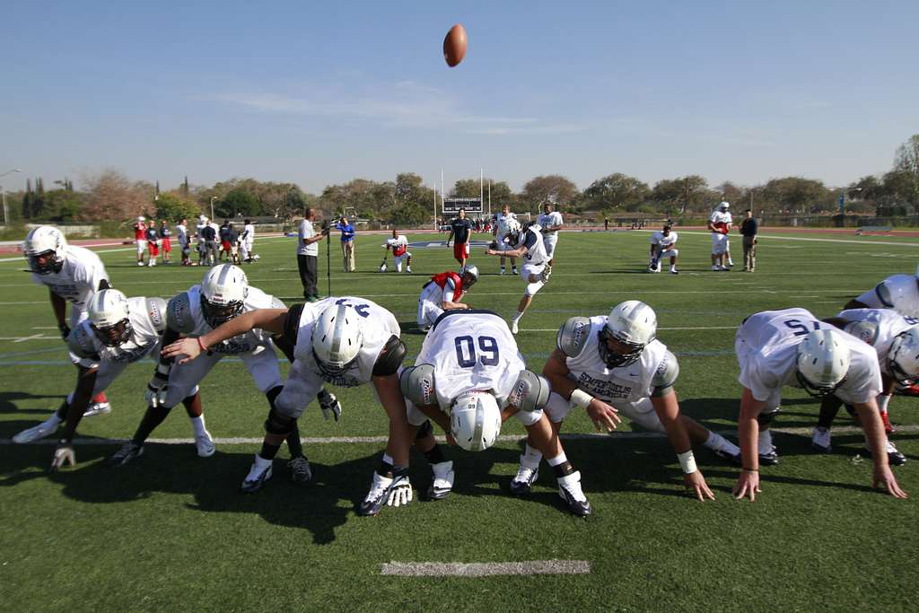 Shane Lemieux (right), a offensive tackle for the West - NARA & DVIDS  Public Domain Archive Public Domain Search