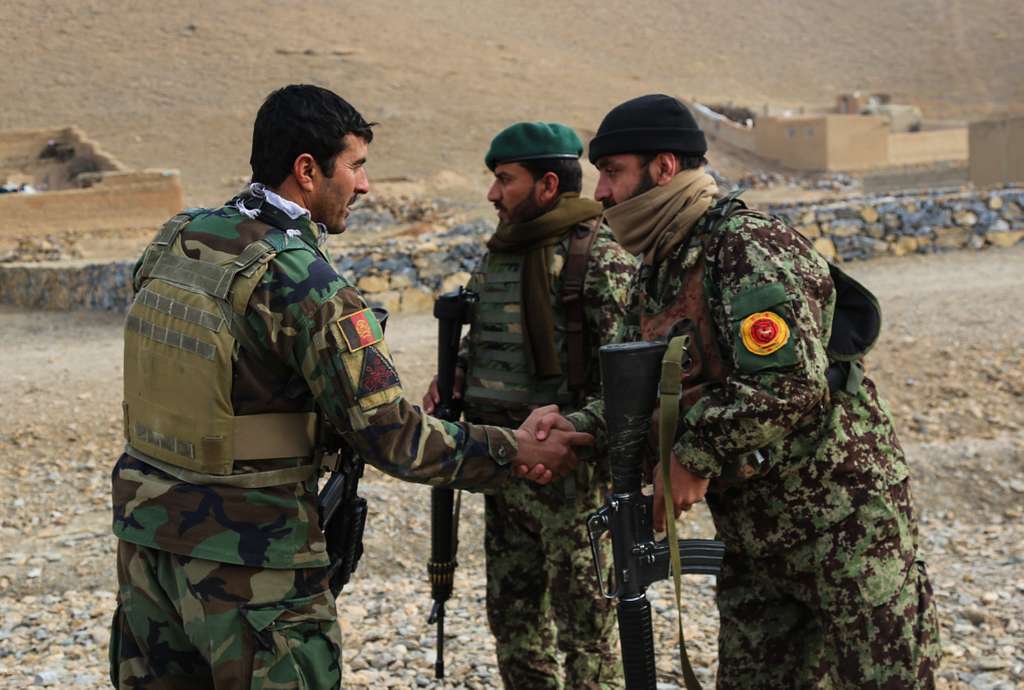 An Afghan National Army special forces member of the - PICRYL Public ...