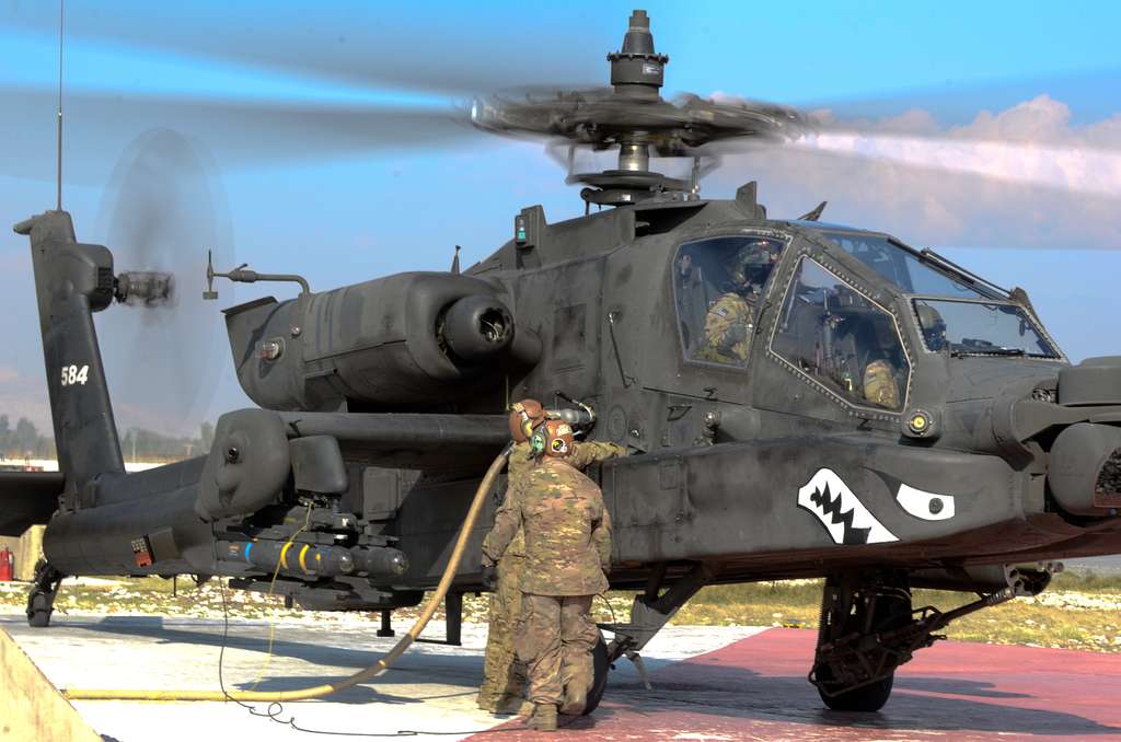 Apache refuel, Afghanistan - PICRYL - Public Domain Media Search Engine Public Domain Image