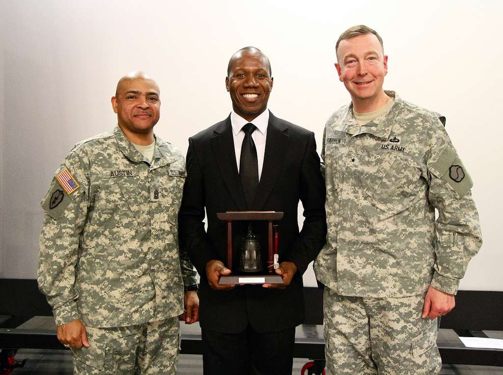 Pictured, From Left To Right, Are Command Sgt. Maj. - PICRYL Public ...