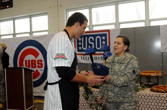 DVIDS - Images - US Soldiers meet Chicago Cubs mascot at Camp