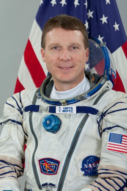 JSC2012-E-042063 (5 March 2012) --- Russian cosmonaut Evgeny Tarelkin ...