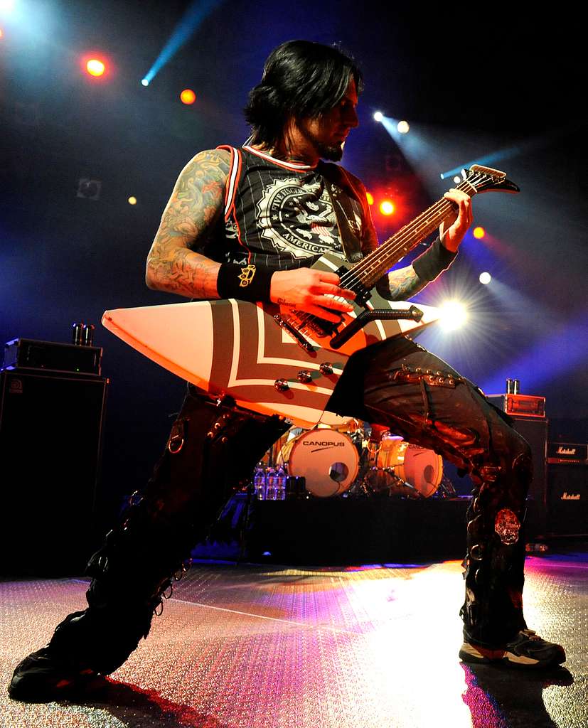 Heavy metal band Five Finger Death Punch guitarist, - NARA & DVIDS Public  Domain Archive Public Domain Search