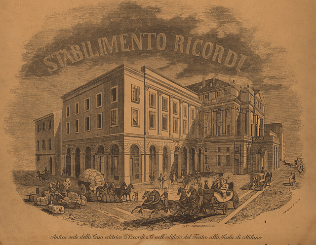 Ricordi Company offices next to La Scala-1844 - PICRYL - Public
