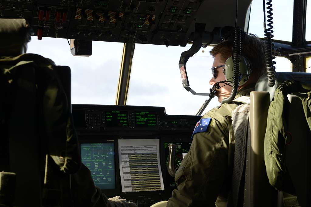 A Royal Australian Air Force (RAAF) pilot flies a mission - NARA ...