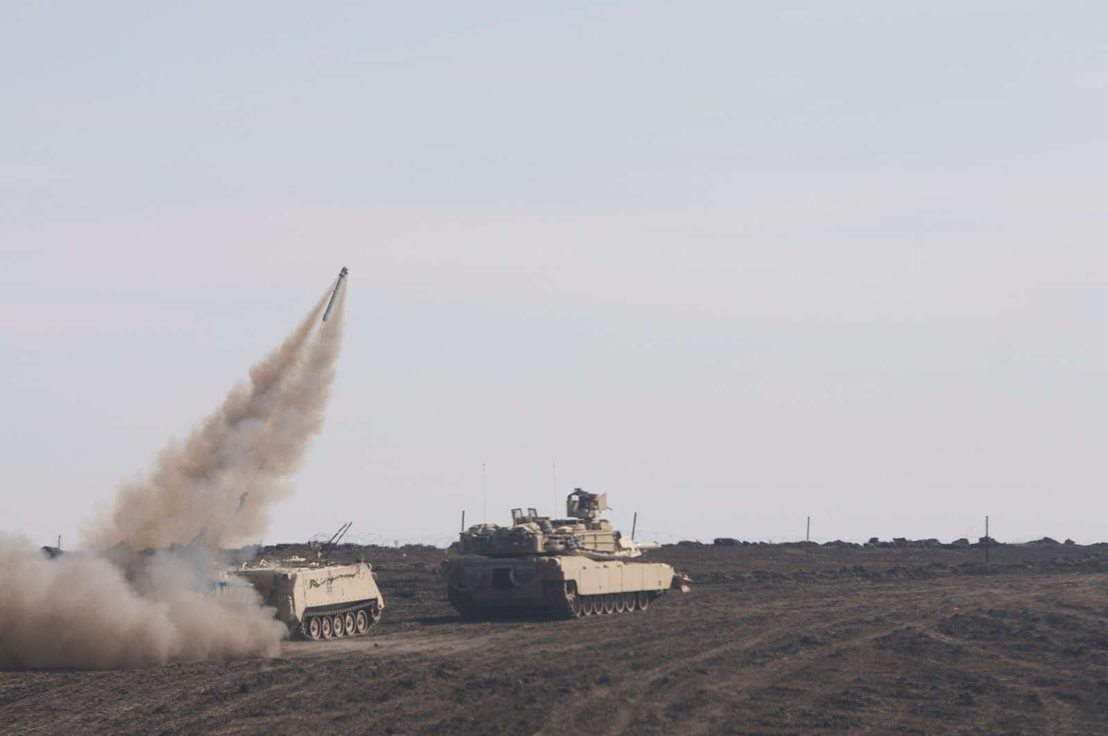 An M113 fires its mine clearing charge MK22 module - NARA & DVIDS ...