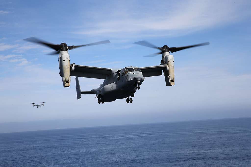 An MV-22B Osprey From Marine Medium Tiltrotor Squadron - NARA & DVIDS ...