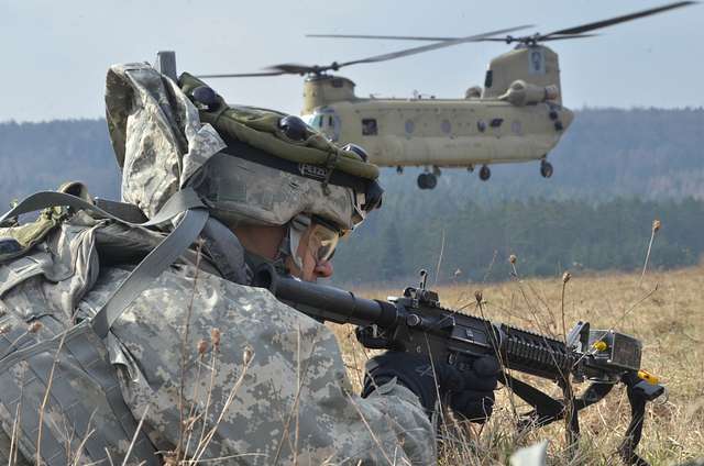 A U.S Army Soldier Assigned To Bravo Battery, 4th Battalion - NARA ...