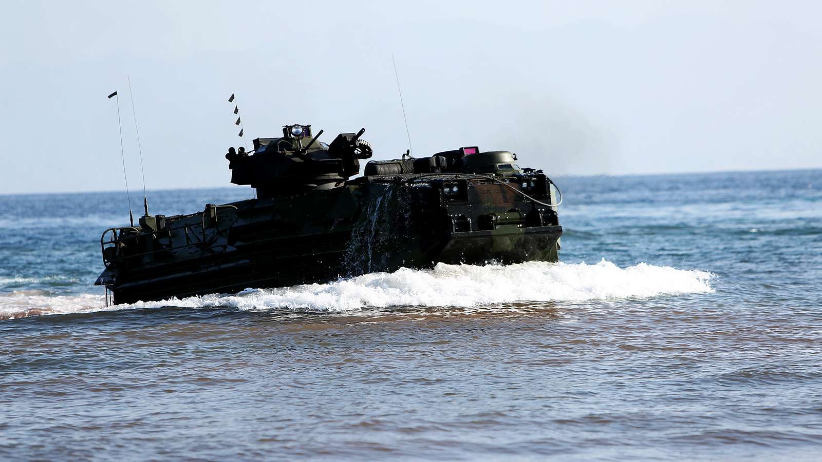 A U.S. Marine Corps assault amphibious vehicle with - U.S. National ...