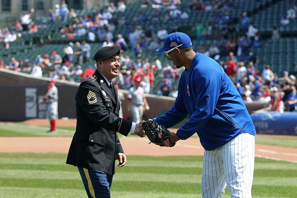 DVIDS - News - Armed Forces take the field for Chicago Cubs