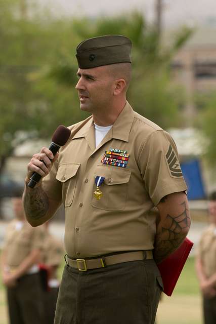 U S Marine Corps Gunnery Sgt Richard A Jibson Gives Picryl