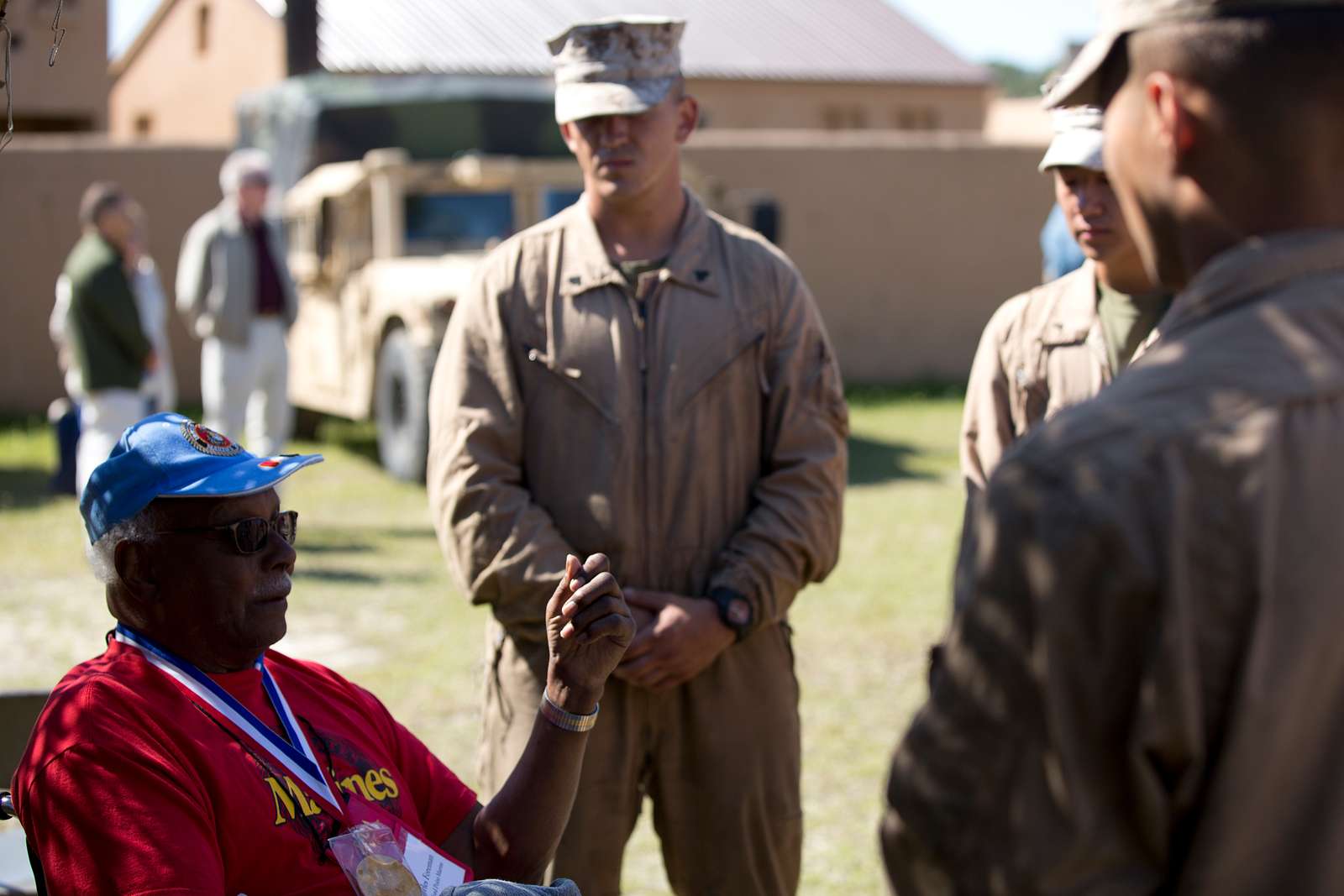 Al Udeid Air Base - New England Patriots quarterback Tom Brady visits the  Airmen of the 379th Air Expeditionary Wing at Al Udeid Air Base, Qatar,  April 14, 2018. (U.S. Air Force