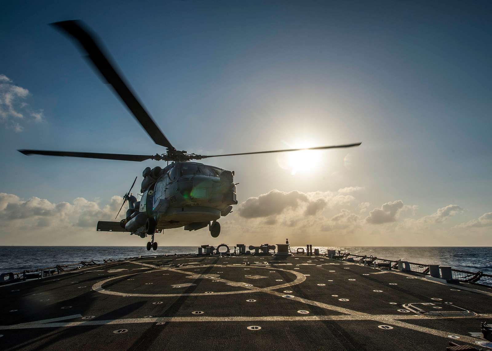 An U.S. Navy SH-60B Seahawk Helicopter Assigned To - NARA & DVIDS ...