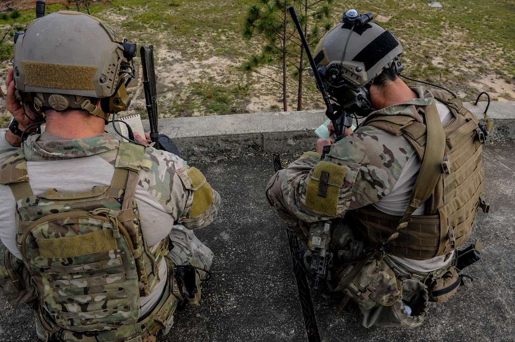 A U.S. Air Force Combat Controller, Left, And A Tactical - NARA & DVIDS ...