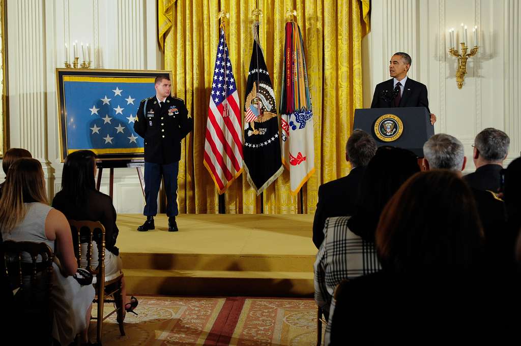 Transcript: Obama's remarks on Medal of Honor recipient Kyle White