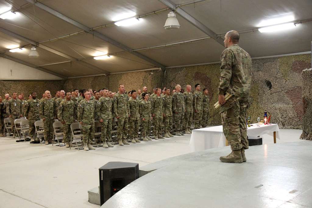 Sergeants From Task Force Raptor Recite The Noncommissioned - NARA ...