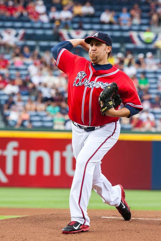 Jeff Francoeur, a player for the Atlanta Braves signs - NARA