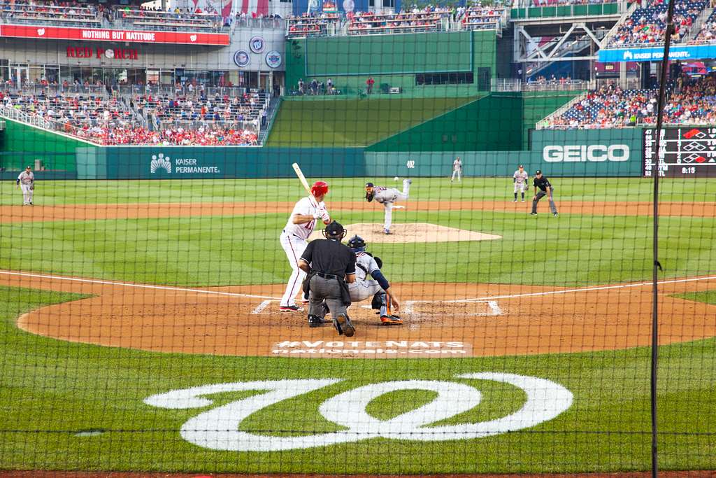 Exterior of Nationals Park As Seen from the Home Plate Entrance, with  Statues of Washington Baseball Heroes in the Foreground Editorial Photo -  Image of urban, venue: 234824316