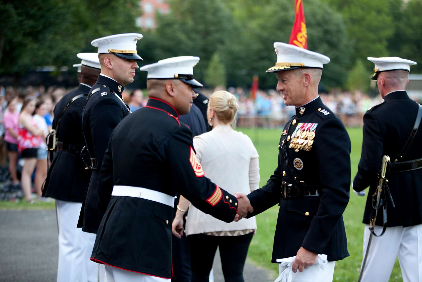 The Sunset Parade host, U.S. Marine Corps Lt. Gen. - NARA & DVIDS ...