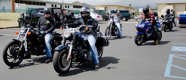 Members of the Headquarters Battalion Motorcycle Club, - PICRYL ...