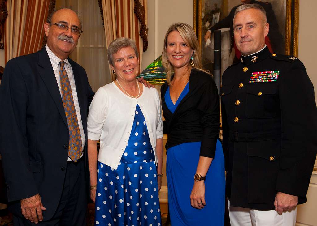 A U.S. Marine Corps colonel poses for a photo with - PICRYL - Public ...