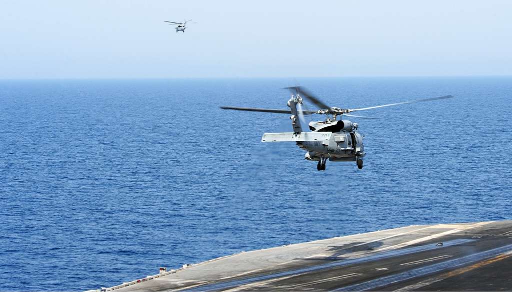 A U S Navy Mh 60s Seahawk Helicopter Assigned To Helicopter Nara