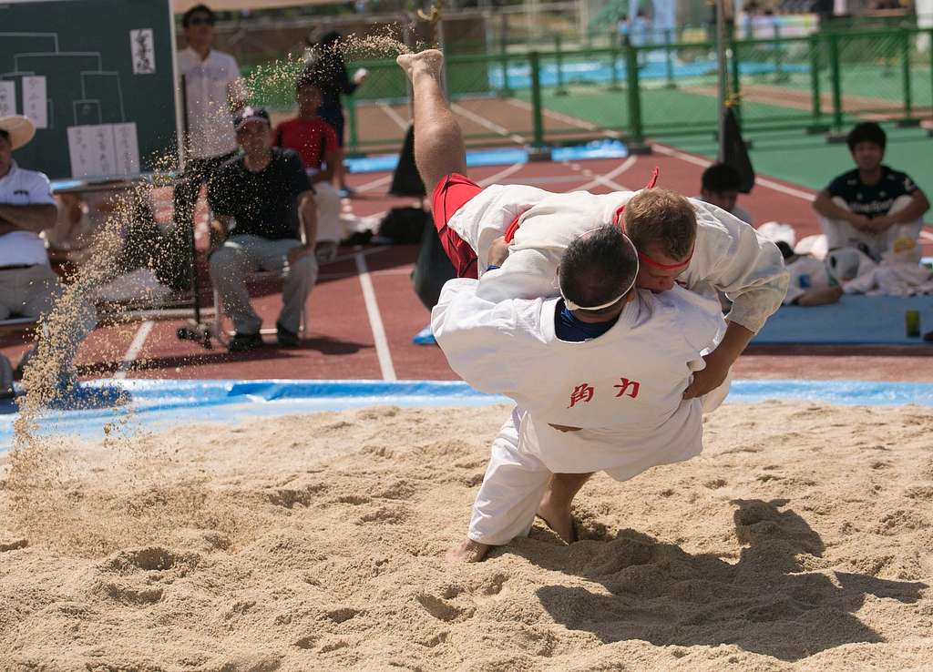 Images - Marines take to sand during Okinawa sumo  - DVIDS