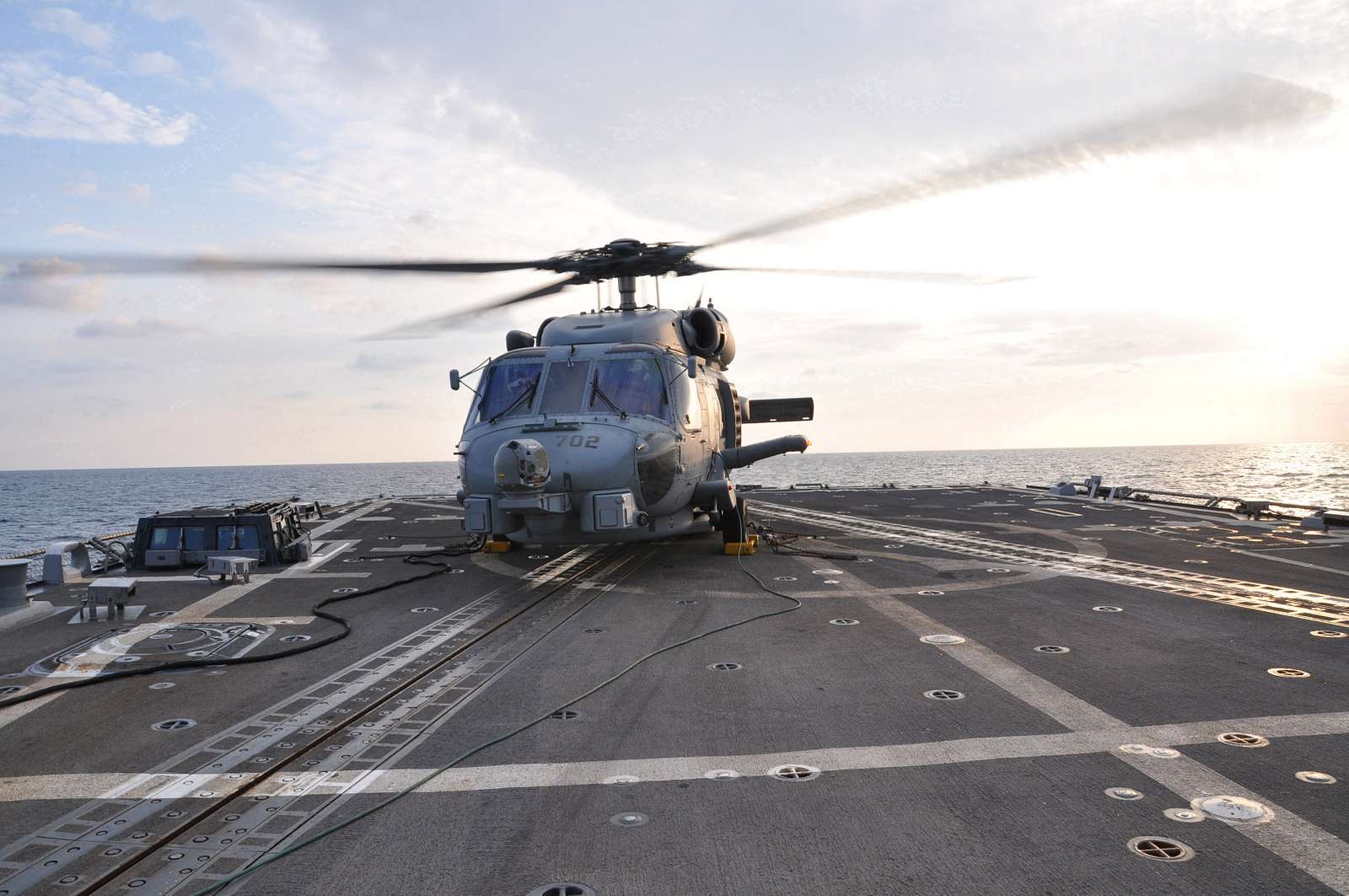 An U.S. Navy SH-60B Seahawk Helicopter Assigned To - NARA & DVIDS ...