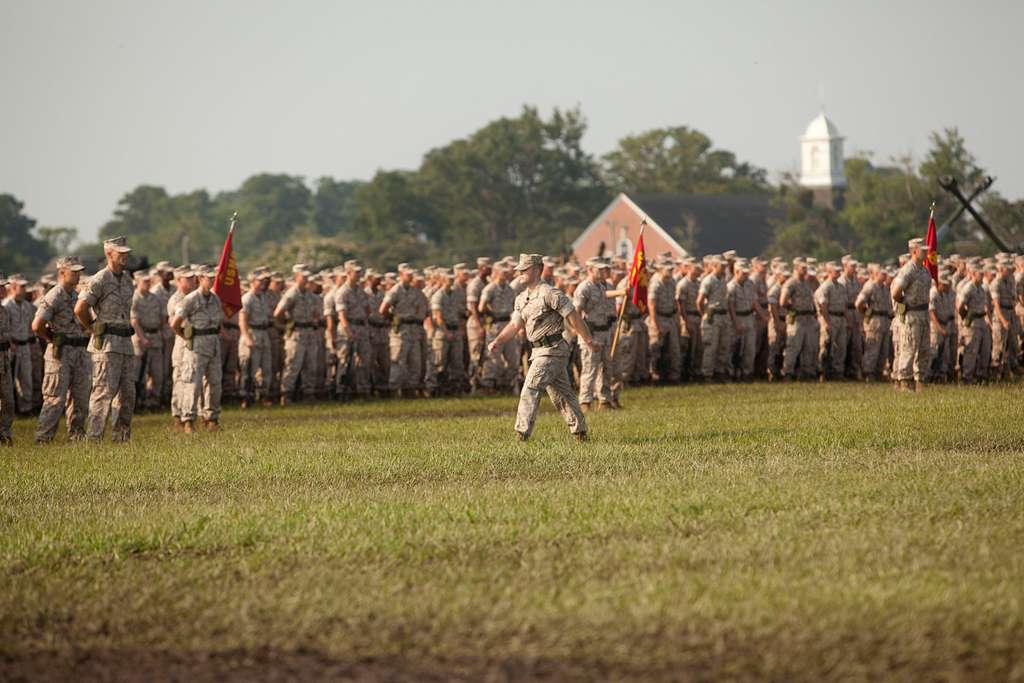 U.S. Marine SgtMaj. Carlos A. Ruiz (right) exchanges - PICRYL - Public  Domain Media Search Engine Public Domain Image