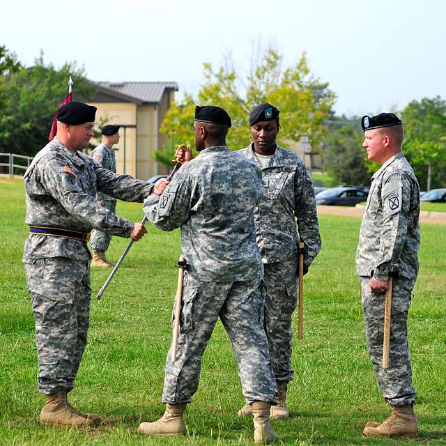 U.S. Army Command Sgt. Maj. Eddie Camp (right), senior - PICRYL ...