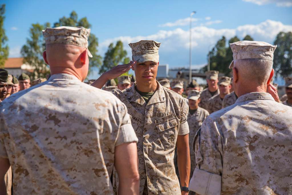 Lance Corporal Antonio C. Galloway (center), an aircraft - NARA & DVIDS ...