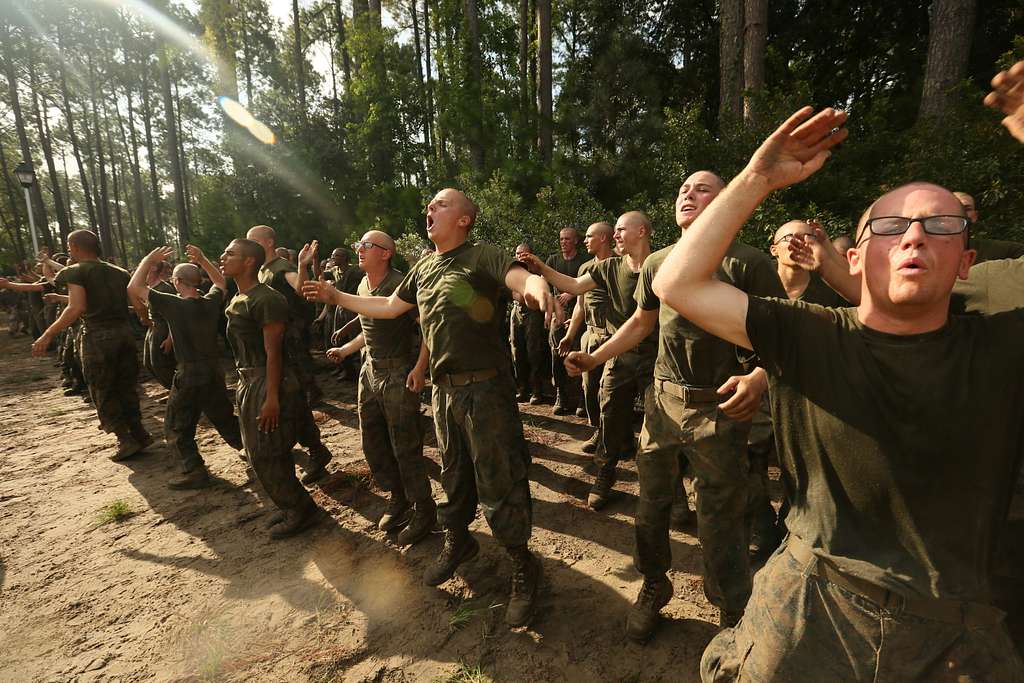 Recruits of India Company, 3rd Recruit Training Battalion, - PICRYL ...