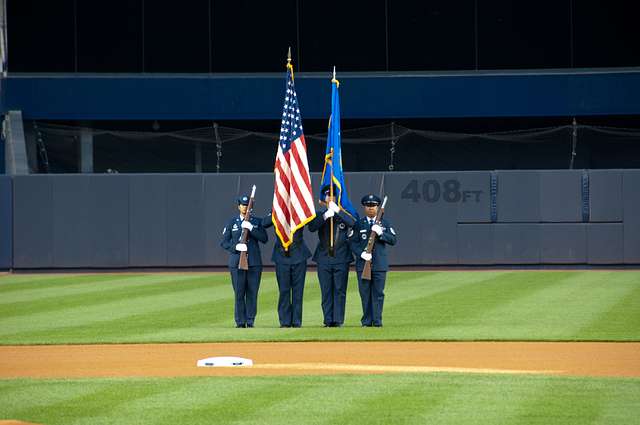 Images - U.S. Airmen present colors at MLB London Series [Image 1 of 2] -  DVIDS