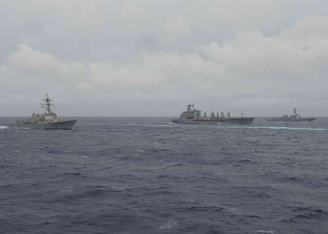 The Arleigh Burke-class guided-missile destroyer USS - PICRYL - Public ...