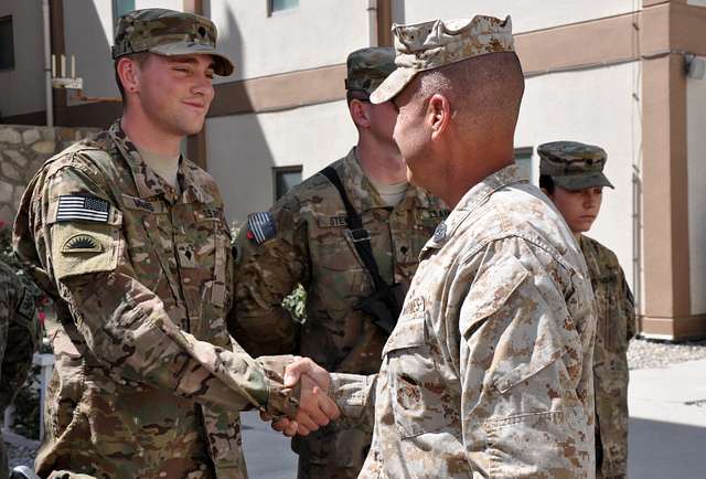 U.S. Army Spc. John Monks, a medic with 3rd Platoon, - NARA & DVIDS ...