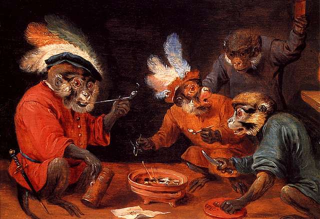 The Monkey Painter - The Collection - Museo Nacional del Prado