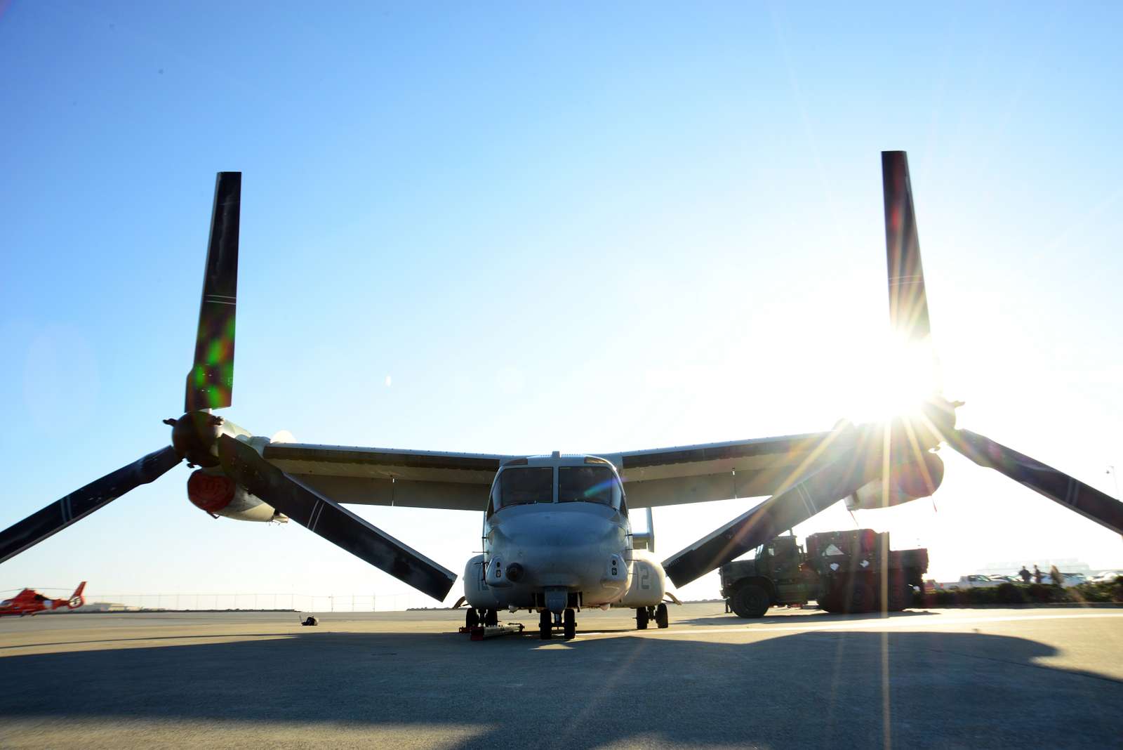 A Marine Corps Mv-22 Osprey, A Tilt-rotor Aircraft, - Nara & Dvids 