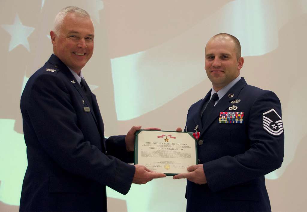 Col. Scott McLaughlin (left), 446th Airlift Wing commander - NARA ...